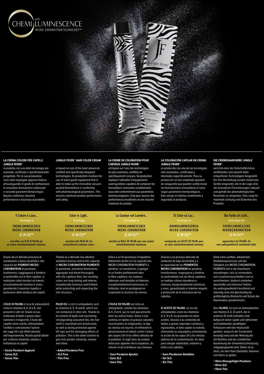 Jungle Fever Hair Color Cream 100 ml – mit Palmöl – professionelle Haarfarbe – Nuancen