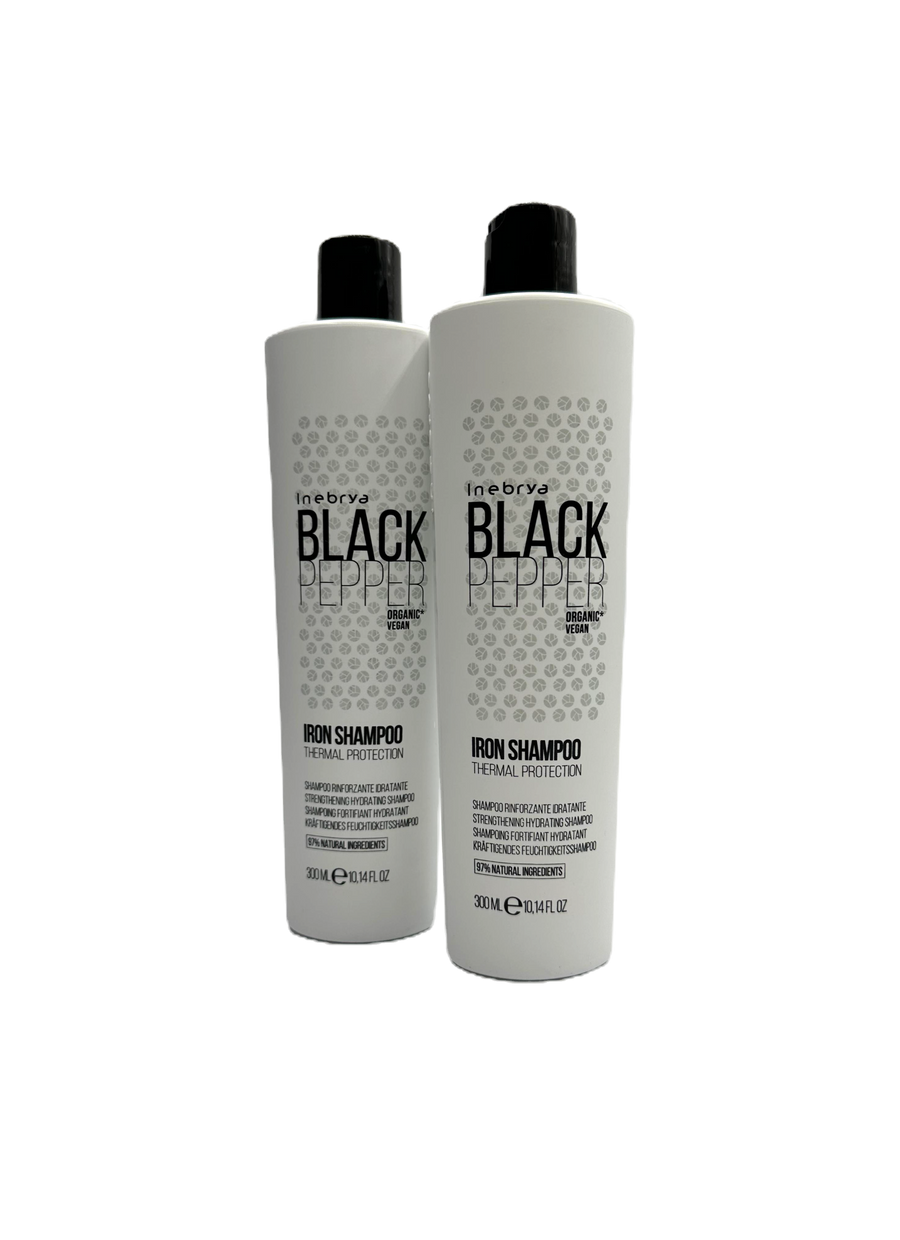 2x Inebrya Black Pepper Iron Shampoo 300ml (G68)