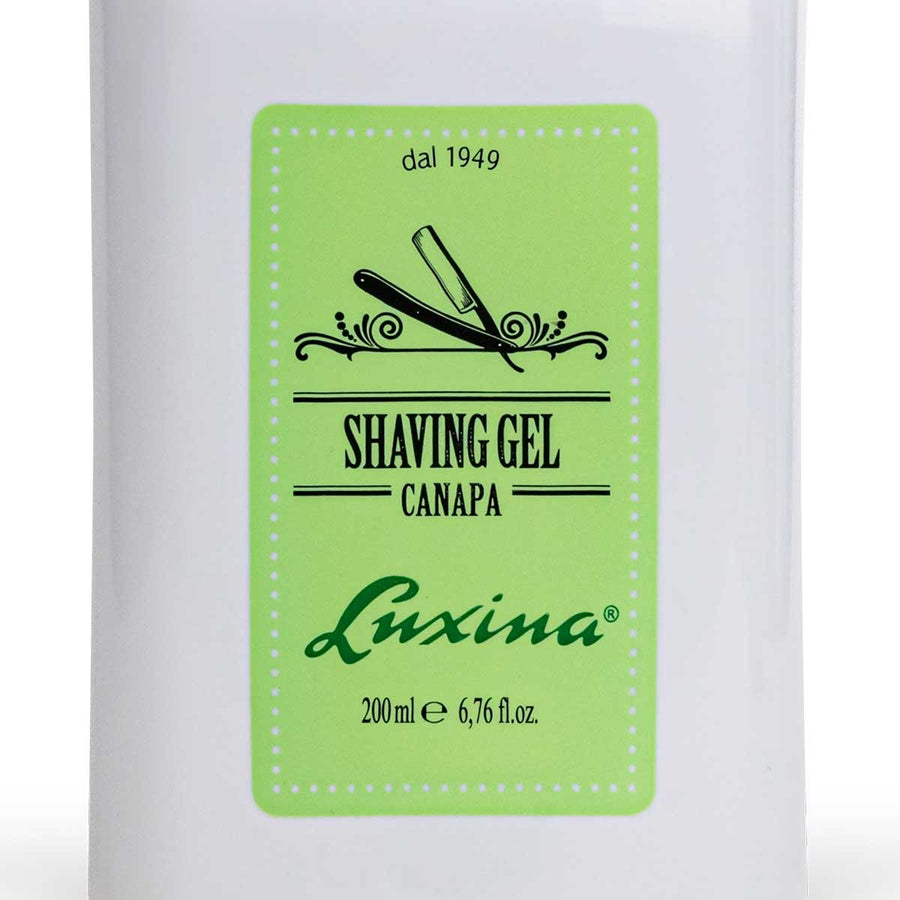 Luxina Shaving Gel Canapa 200ml Professionelles Rasiergel Made in Italy