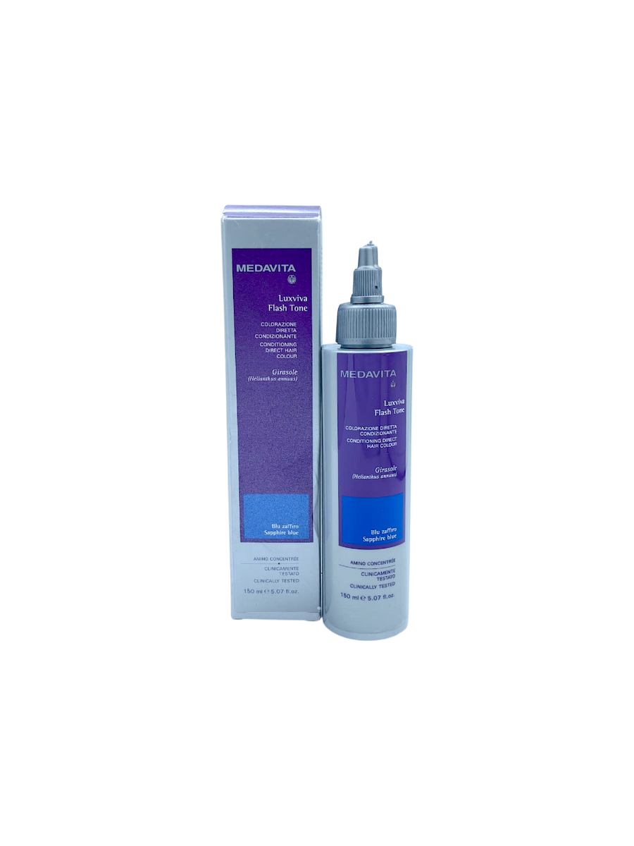 Medavita Luxviva Flash Tone Saphire Blue – Direkte Coloration 150 ml