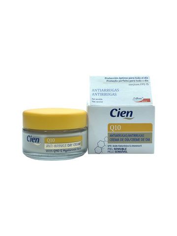 2x Cien Q10 Gesichtscreme 50ml Anti Aging Tagespflege mit SPF 15