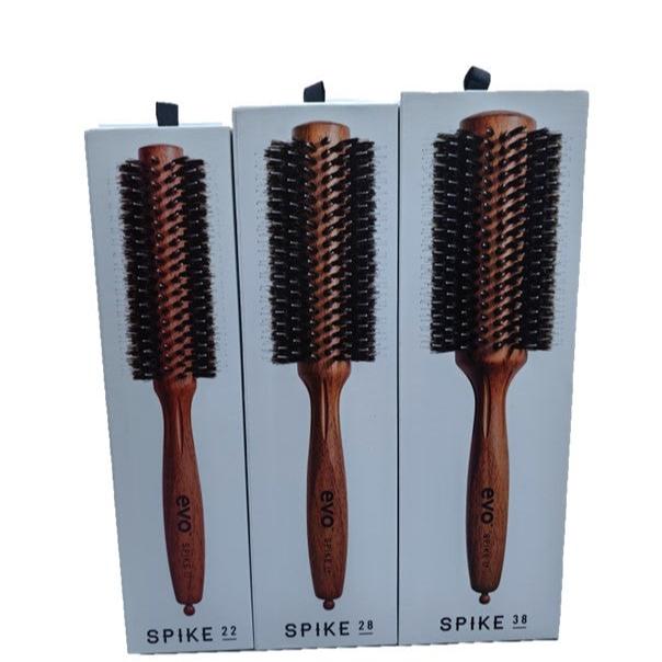 EVO Evo Spike Nylon Pin Radial Brush veschiedene Längen Bürste zum Glätten, Entwirren