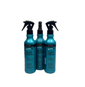 3x Healthy Sexy Hair Tri-Wheat Leave-In Conditioner Spray 250ml