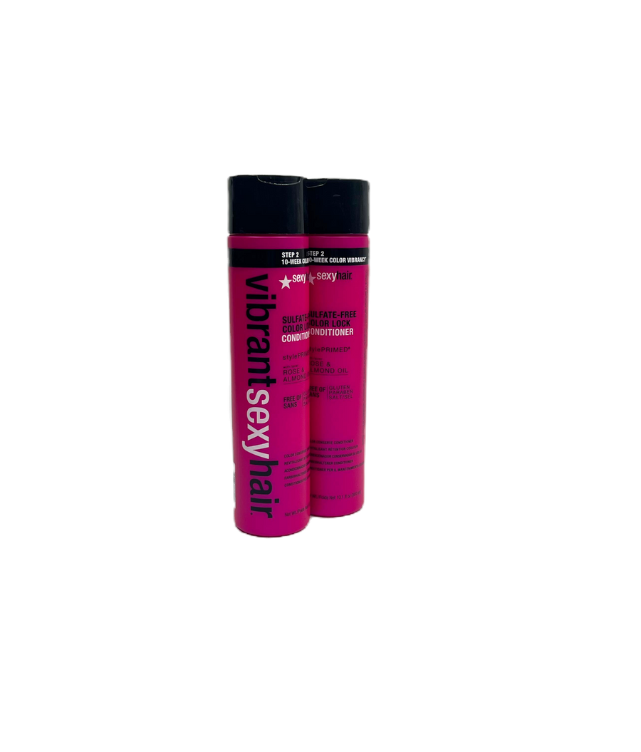 2x Vibrant Sexy Hair Sulfate-Free Color Lock Conditioner 300ml