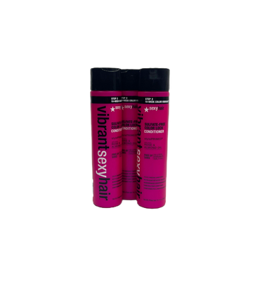 3x Vibrant Sexy Hair Sulfate-Free Color Lock Conditioner 300ml