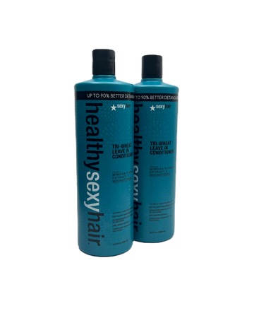 2x Healthy Sexy Hair Tri-Wheat Leave-In Conditioner 1000ml