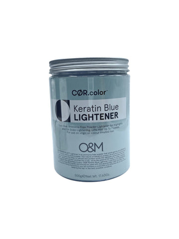 O&M Keratin Blue Lightener Lift up 7 Levels 500g