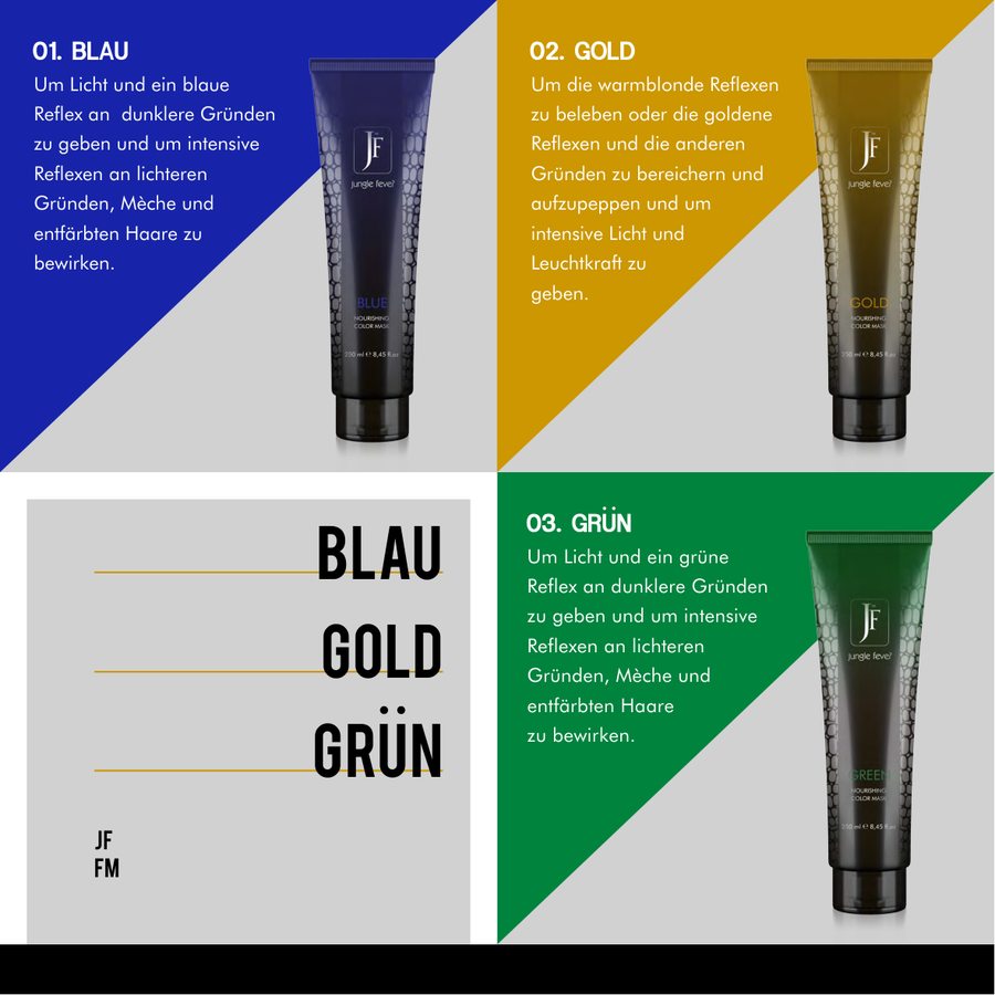 Jungle Fever Color Mask 250ml – Farbmaske für intensive Farbergebnisse – Verschiedene Nuancen