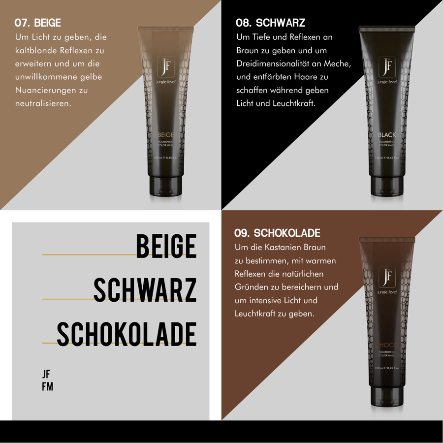 Jungle Fever Color Mask 250ml – Farbmaske für intensive Farbergebnisse – Verschiedene Nuancen