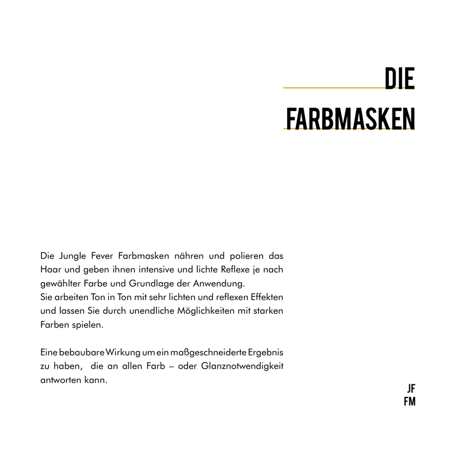 Jungle Fever Color Mask 250ml – Farbmaske für intensive Farbergebnisse – Verschiedene Nuancen