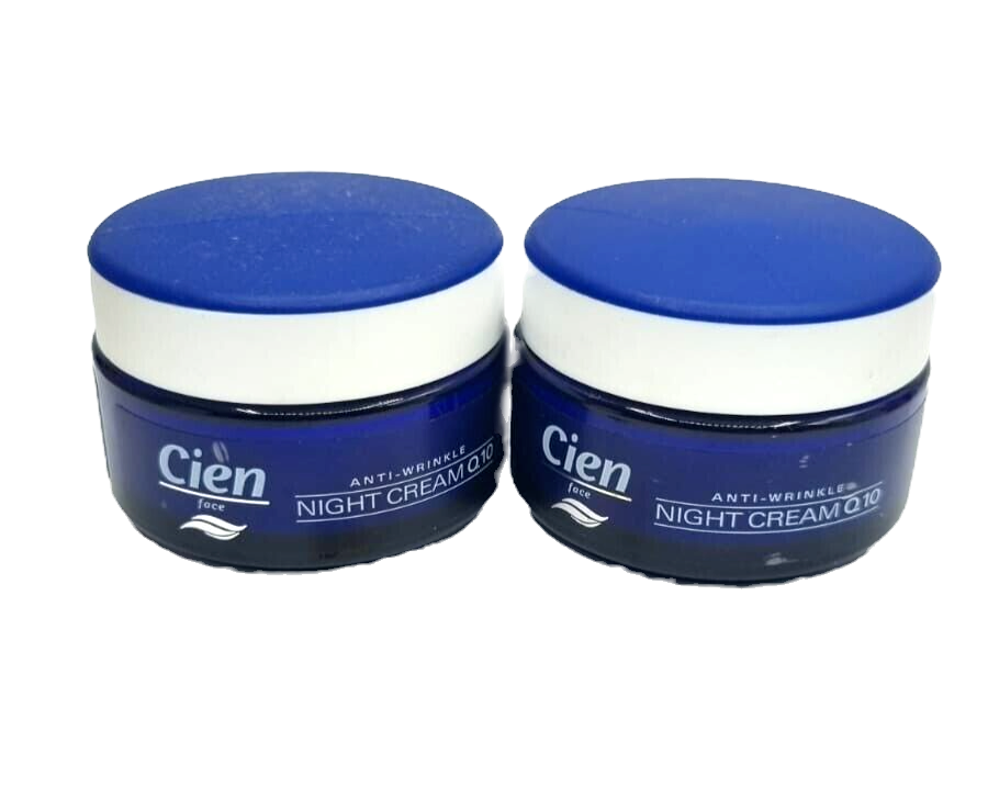 2 x Cien Q10 Anti-Falten-Nachtcreme Anti Wrinkle Night Cream 50ml