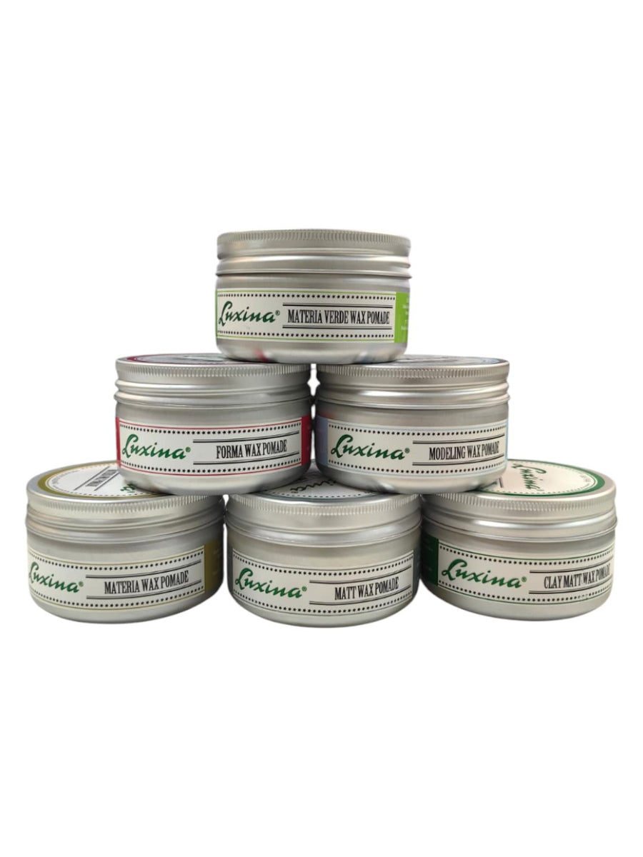 Luxina Wax Pomade 100ml Professionelles Haarwachs Verschiedene Varianten Made in Italy